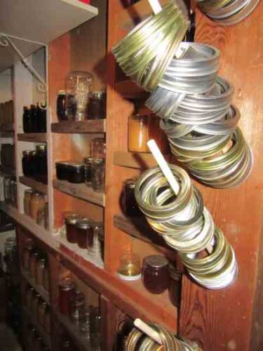 Vertical Storage for Canning Jar Rings